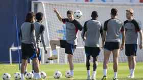 Robert Lewandowski, durante un entrenamiento con el FC Barcelona / FCB