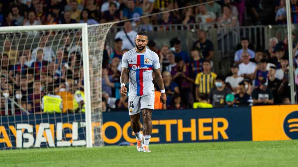 Memphis Depay Gol, contra el Manchester City / LUIS MIGUEL AÑÓN (CULEMANIA)