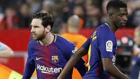 Messi sustituye a Dembelé el curso pasado | EFE