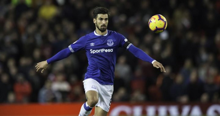 Imagen de archivo de André Gomes con el Everton / EFE