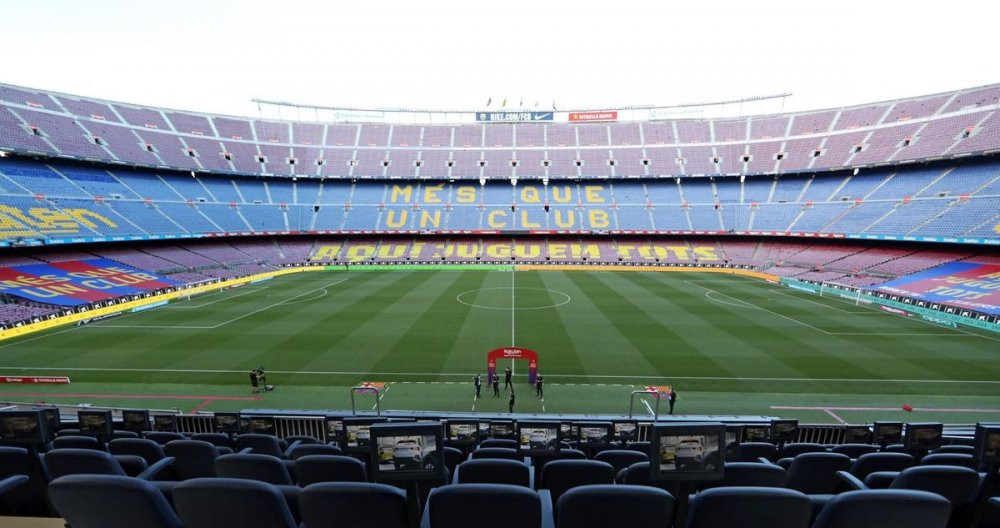El Camp Nou vacío en el partido ante el Leganés /FCB