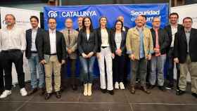 Los dirigentes del PPC en Cataluña durante el acto sobre seguridad ciudadana / PP