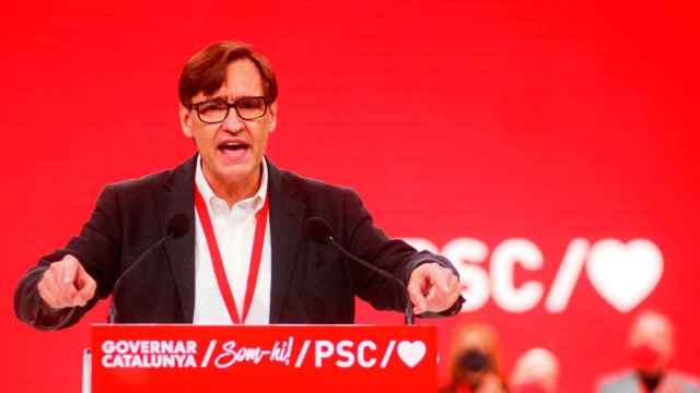 Salvador Illa, líder del PSC y de la oposición en Cataluña, en el congreso del PSC el pasado fin de semana / EP