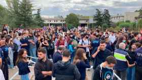 Imagen de la agresión a constitucionalistas en la UAB / SA