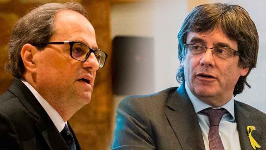 El expresidente Puigdemont y su sucesor, Quim Torra / CG