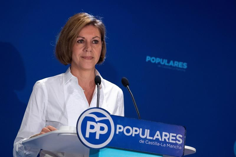 María Dolores de Cospedal, ministra de Defensa y presidenta del PP de Castilla-La Mancha / EFE