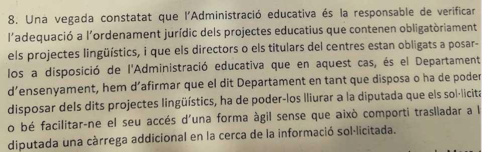 La respuesta, redactada por el Órgano de Garantía del Derecho de Acceso a la Información Pública