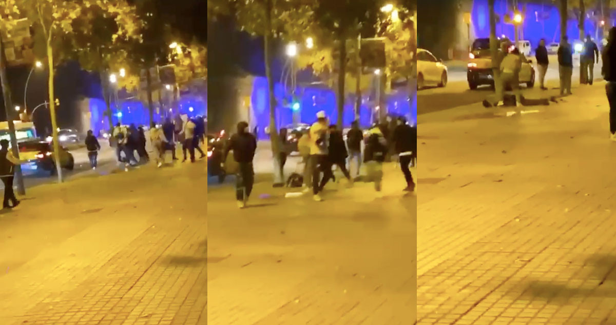 Tres imágenes de la paliza mortal en la avenida Paralelo de Barcelona / CG