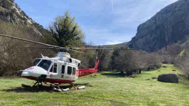 El helicóptero de Emergencias de Cantabria - 112
