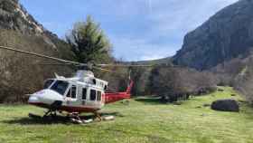 El helicóptero de Emergencias de Cantabria - 112