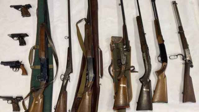 Armas de fuego incautadas por los Mossos d'Esquadra