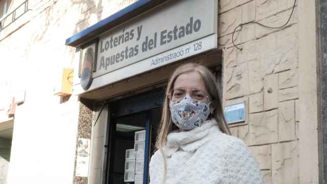 Carolina Vicente, lotera de Barcelona que repartido el segundo premio / PABLO MIRANZO
