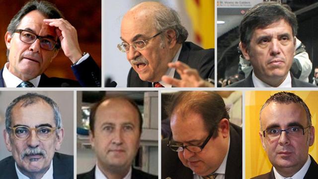 Los nombres clave del caso ATLL: Artur Mas, Andreu Mas-Colell, Lluís Recoder, Pau Villòria, Leonard Carcolé, Joan Pinyol y Juan Antonio Gallo