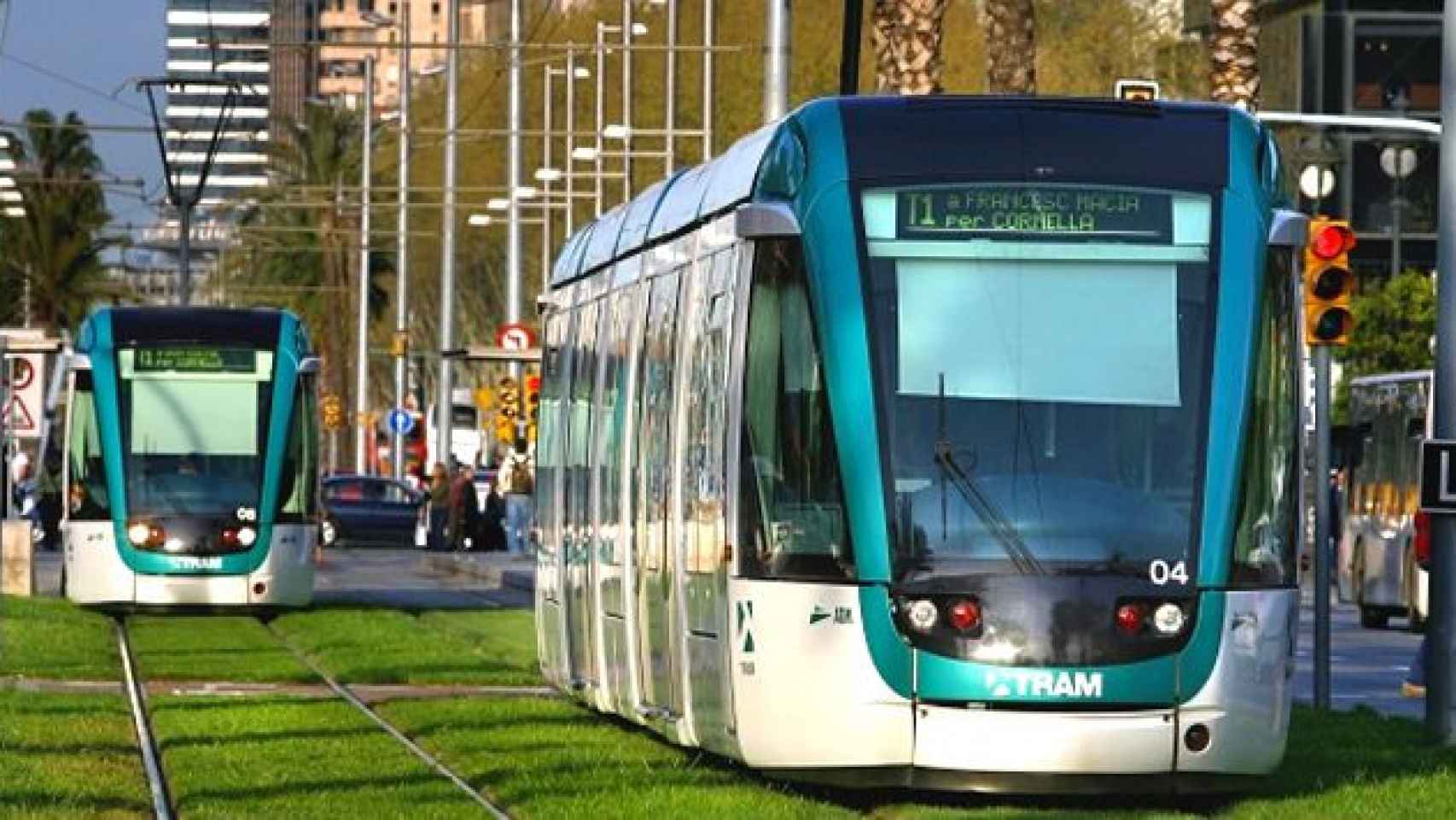 Los tranvías de Barcelona los construyó Alstom y la multinacional se encarga de su mantenimiento, por lo que el servicio se ve afectado por la huelga / EFE