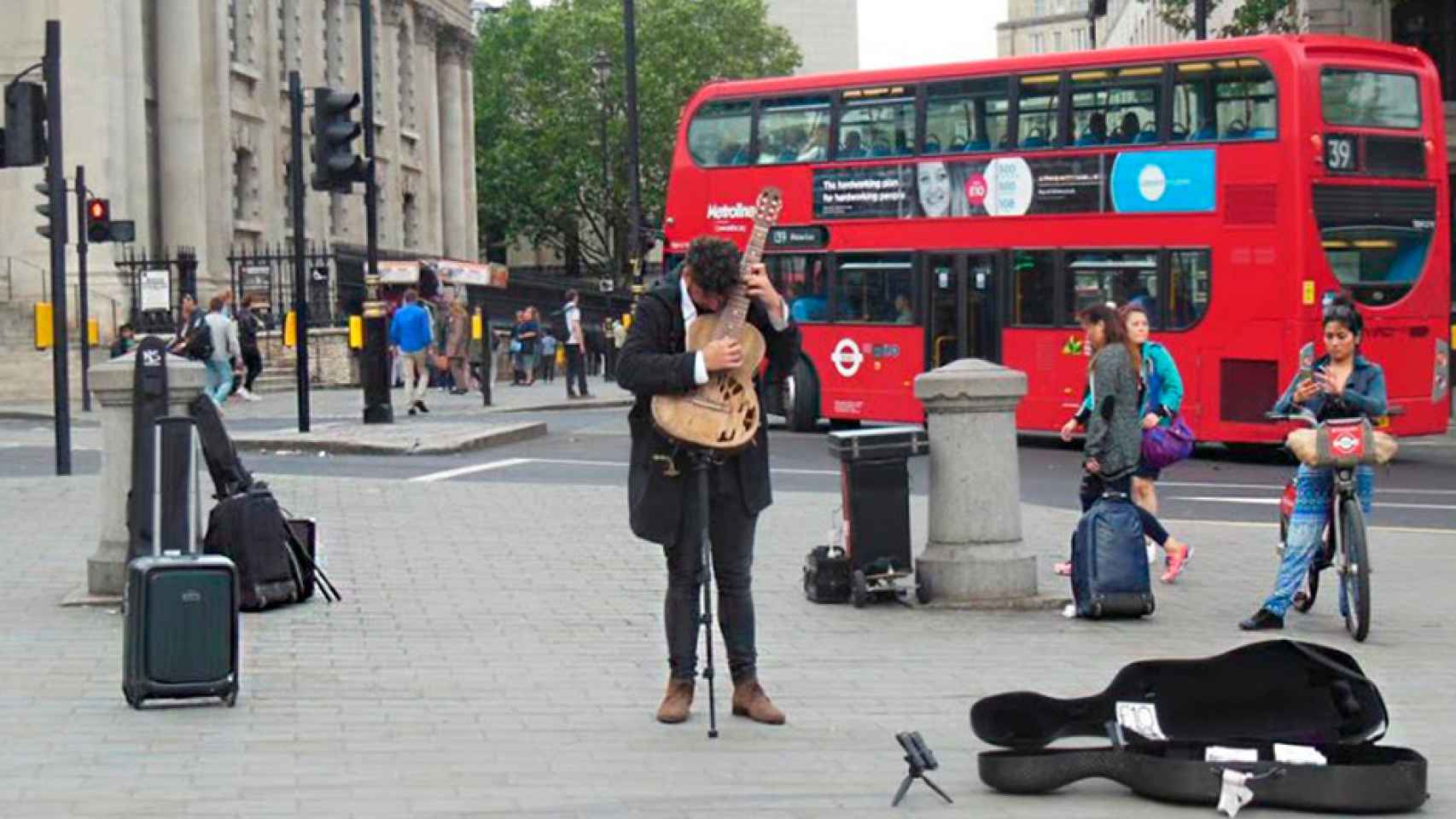 Músico callejero de Londres / EUROPA PRESS