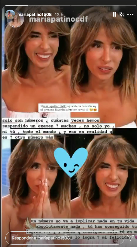 Historia de María Patiño en Instagram / @mariapatino1508