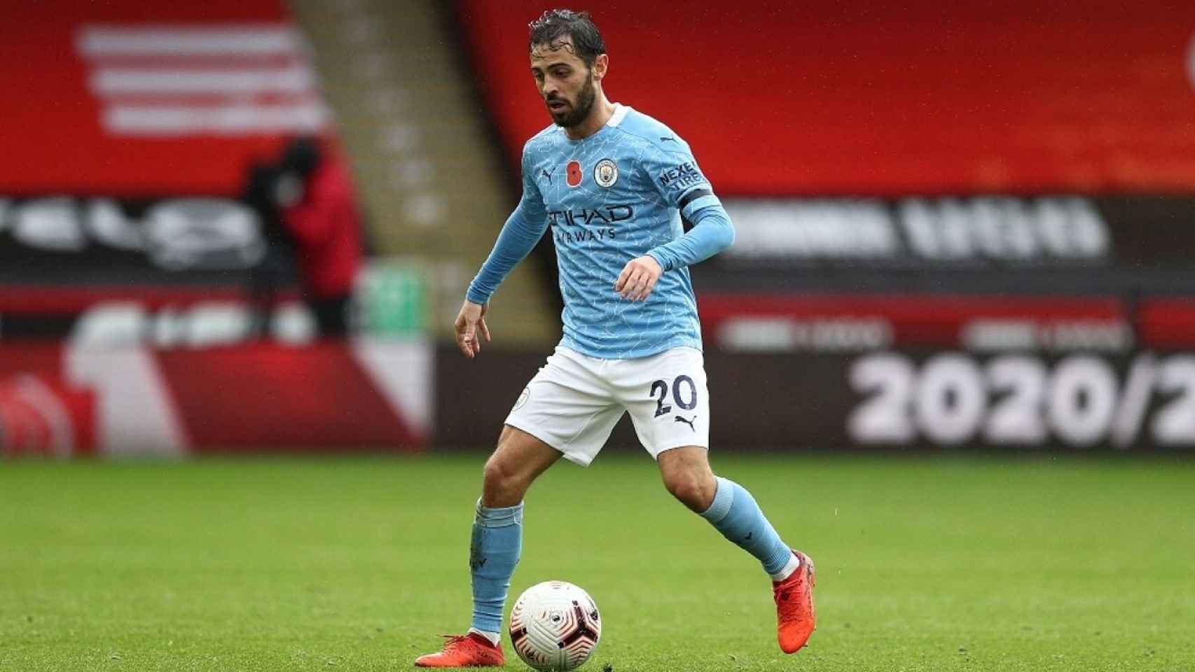 Bernardo Silva, en un partido con el Manchester City / MC