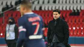 Mauricio Pochettino entrenando al PSG / EFE