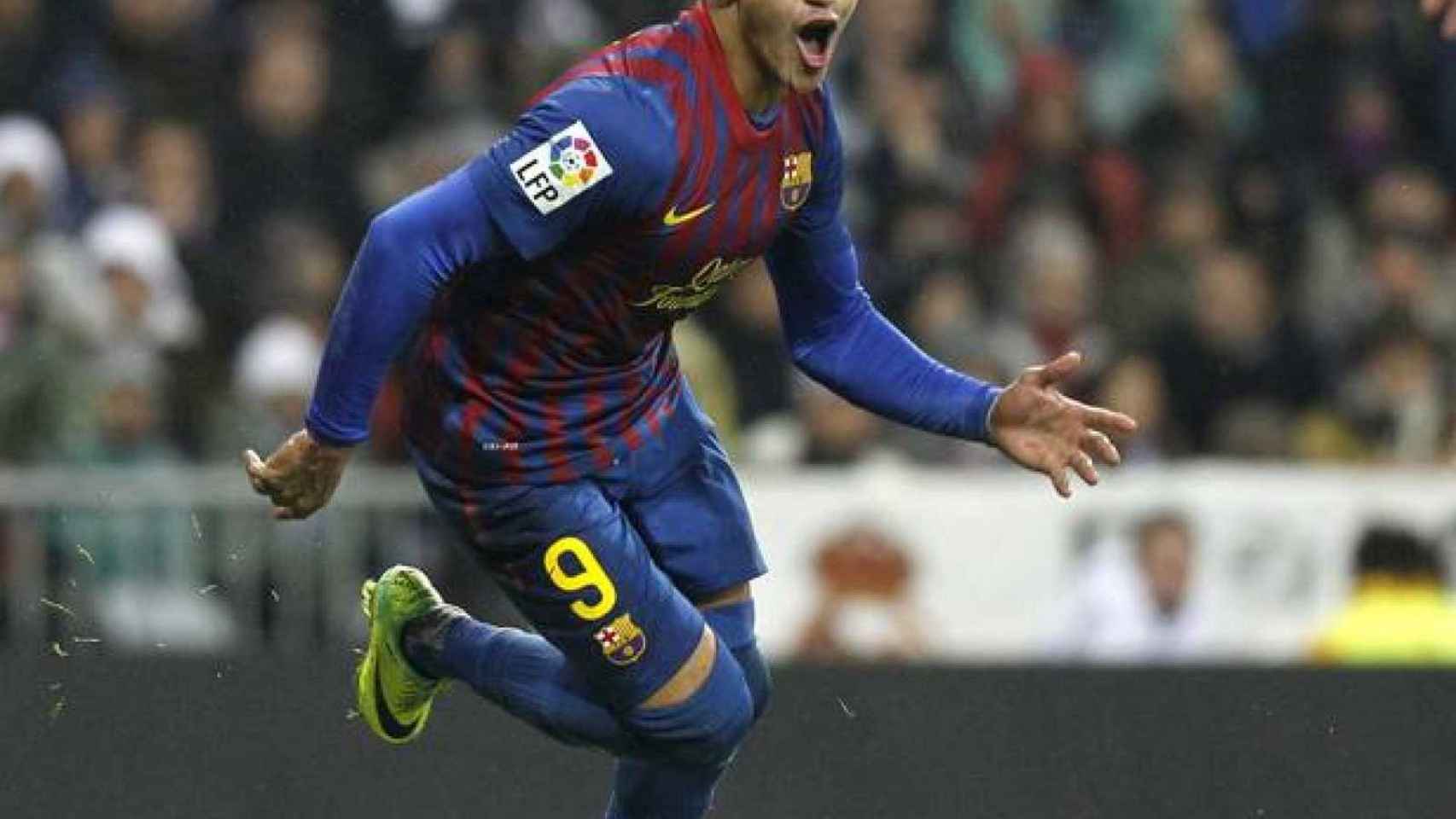 Alexis Sánchez celebra un gol con el FC Barcelona / EFE