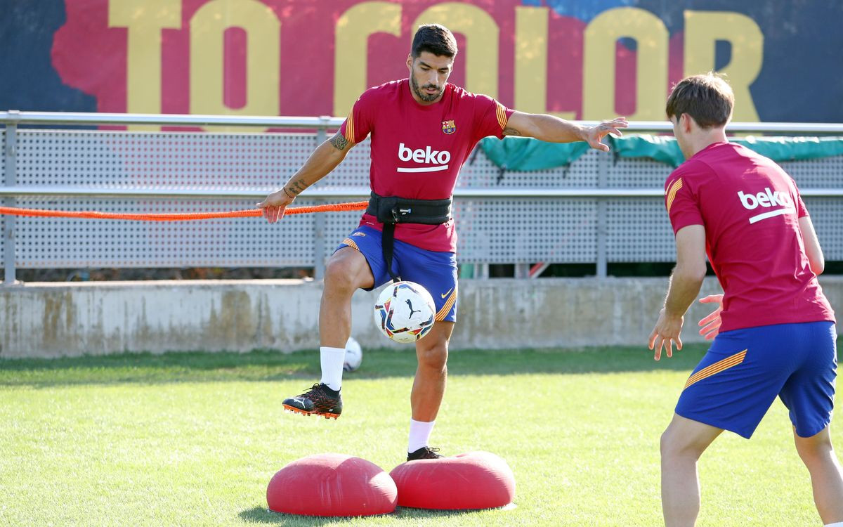 Luis Suárez durante un entrenamiento /FCB