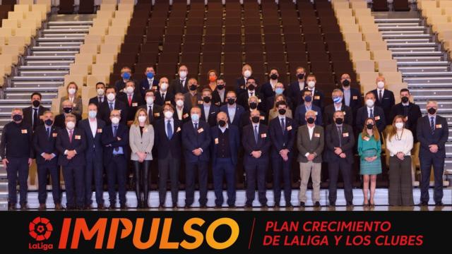Los miembros de LaLiga Impulso, reunidos en el Centro de Convenciones de Port Aventura / LaLiga