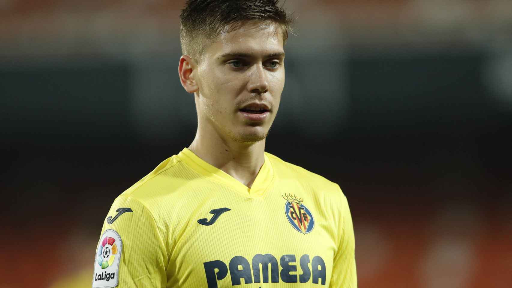 Juan Foyth, en un partido de esta temporada con el Villarreal