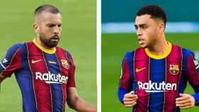 Jordi Alba y Sergiño Dest, en un montaje | Culemanía