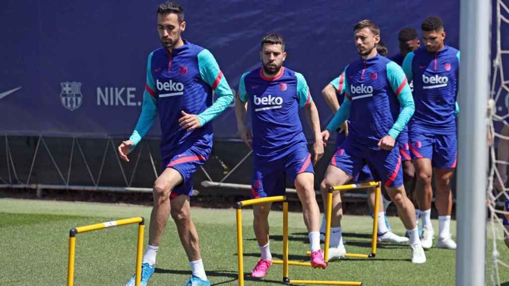 Los jugadores del Barça, en un entrenamiento | FCB