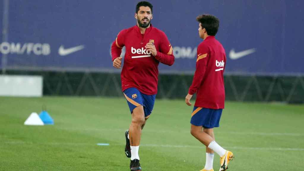 Luis Suárez entrenando con el Barça en pretemporada / FC Barcelona