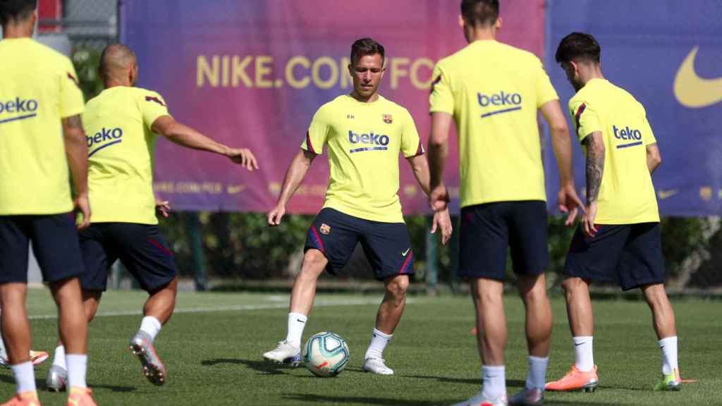 Arthur Melo entrenando con el FC Barcelona / FC Barcelona