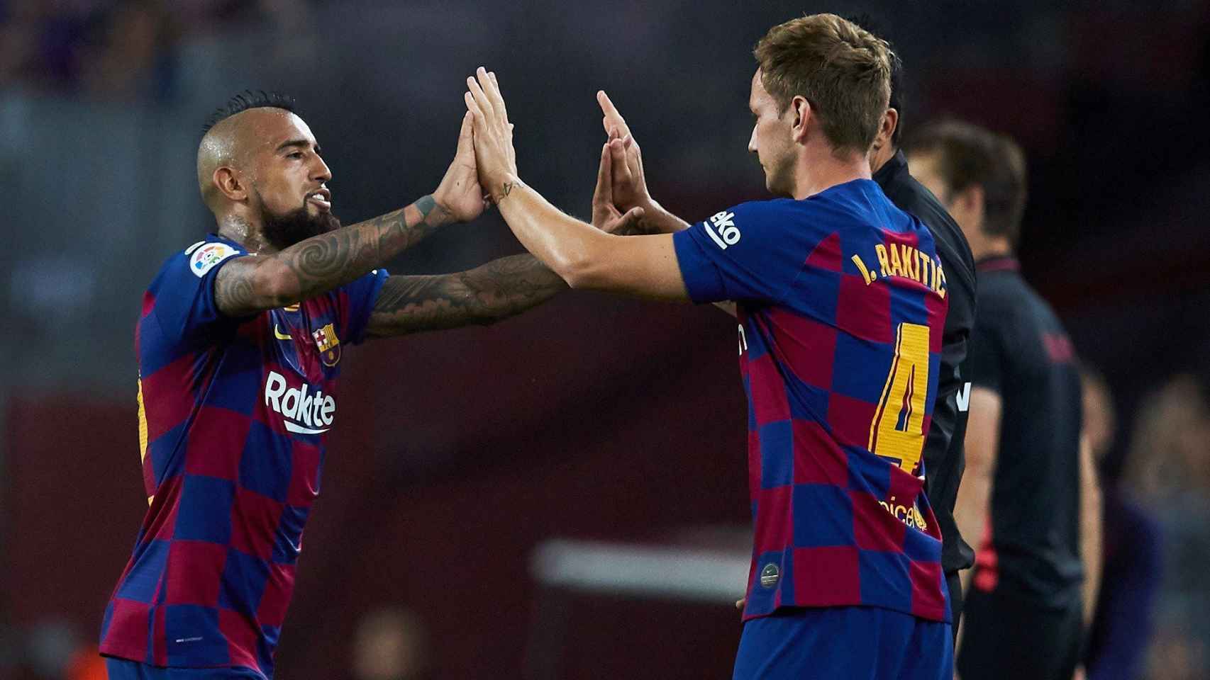 Rakitic sustituyó a Arturo Vidal en el partido contra el Sevilla / EFE