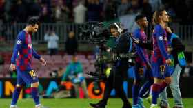 El Camp Nou despidió con pitos a los culés tras el empate ante el Slavia | EFE