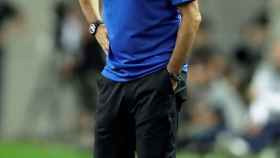 Ernesto Valverde en el partido ante el Chelsea / EFE