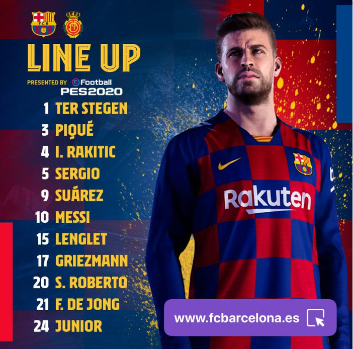 Once del Barça contra el Mallorca / FC Barcelona