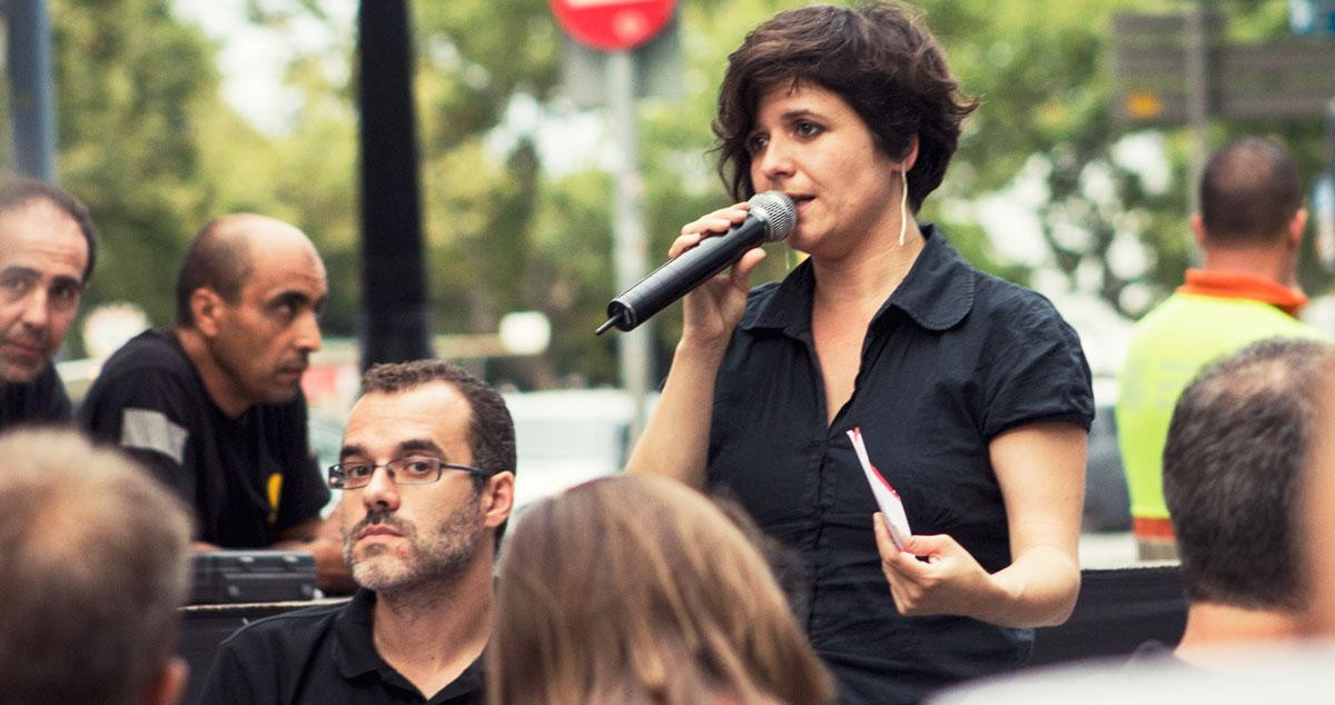 Gala Pin, exconcejal de Barcelona en Comú, durante un acto de partido / CC