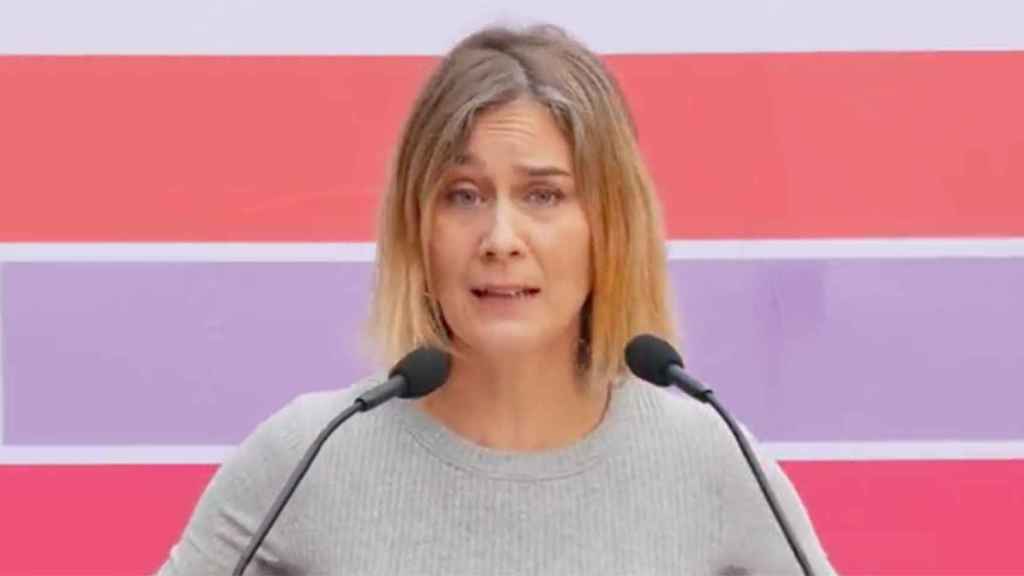 La líder de los comunes Jessica Albiach anuncia un acuerdo de presupuestos en materia de movilidad