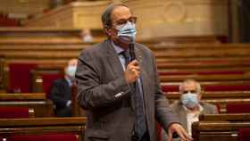 Quim Torra, presidente de la Generalitat, en el pleno del Parlament / EUROPA PRESS