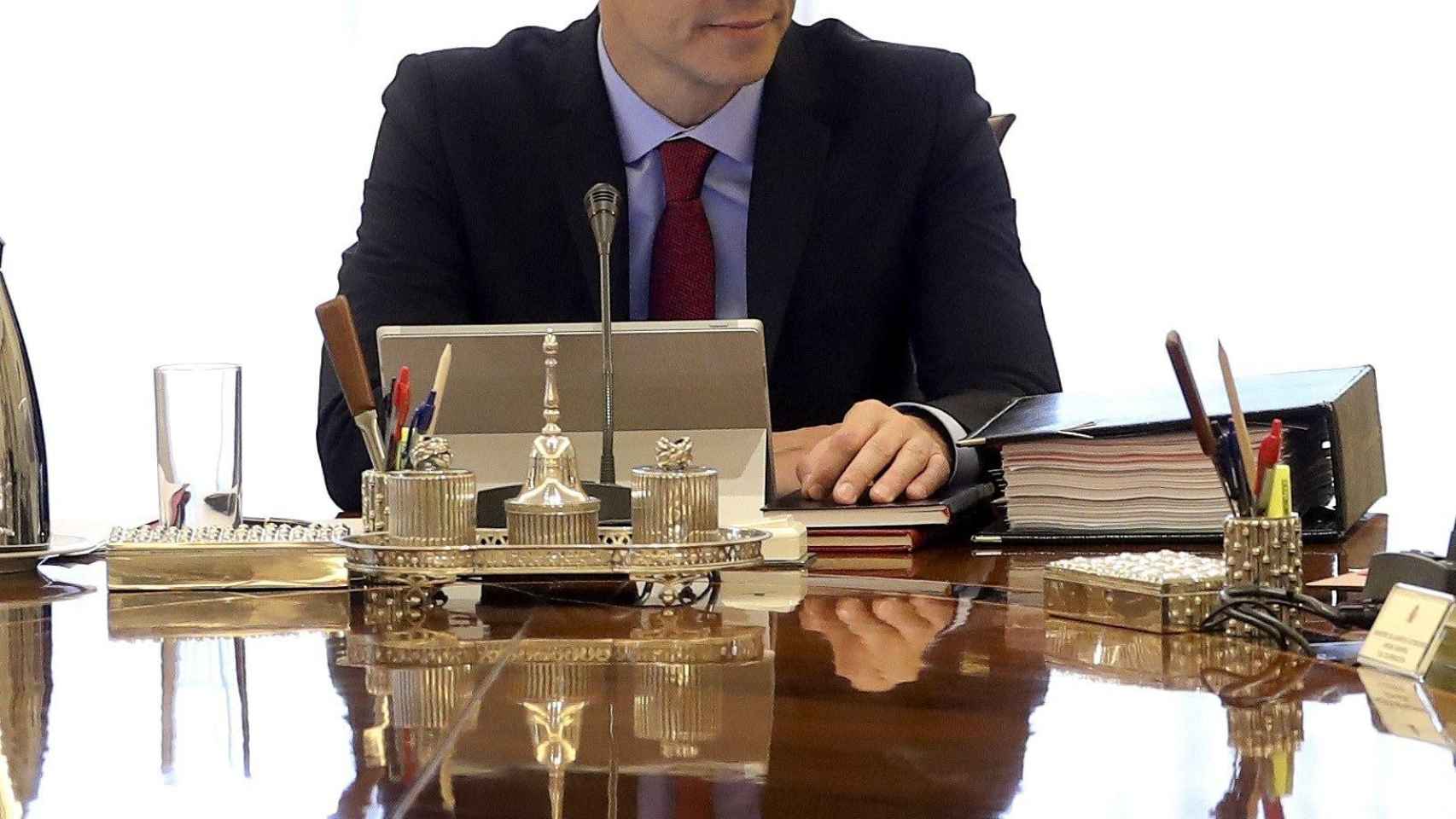 El presidente del Gobierno, Pedro Sánchez, en el consejo de ministros /EFE