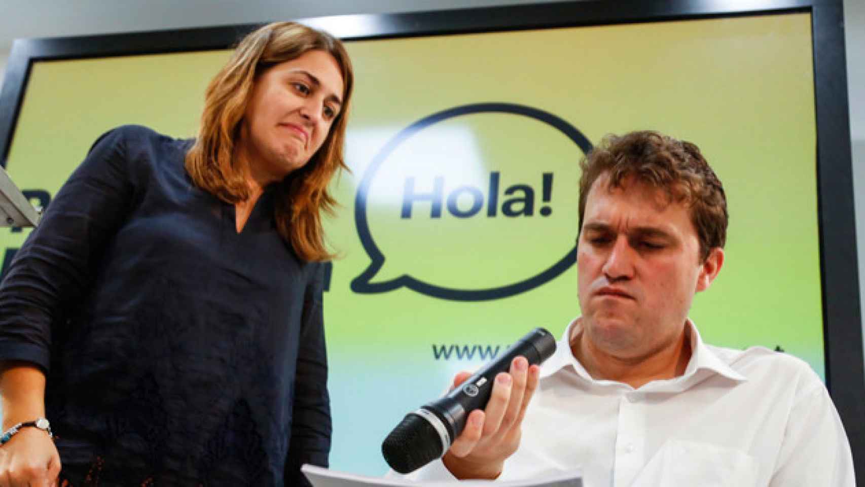 David Bonvehí junto a Marta Pascal, coordinadora general del PDeCAT / EFE