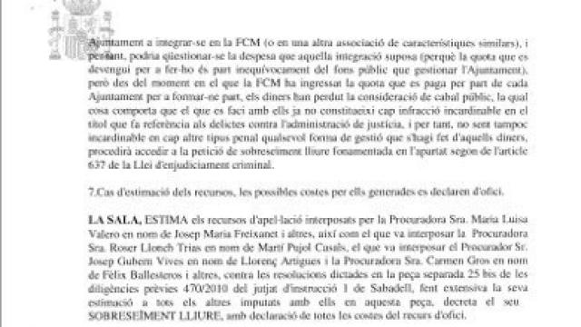 Detalle de la interlocutoria divulgada este lunes