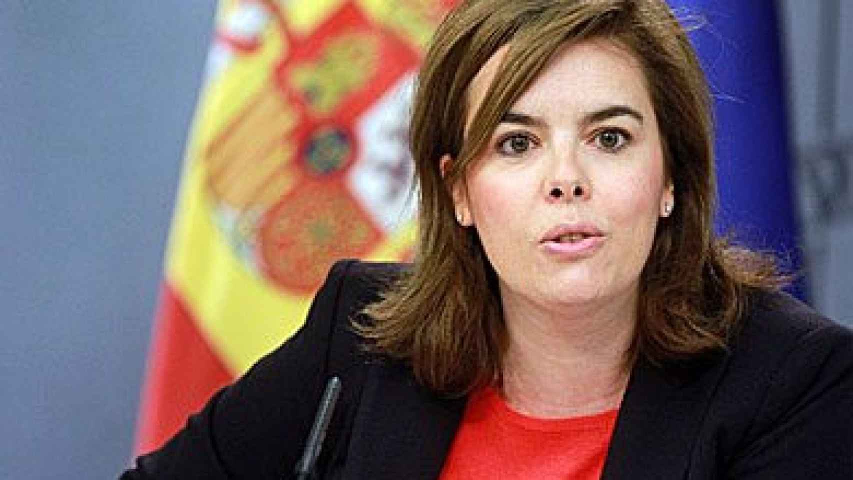 La vicepresidenta del Gobierno, Soraya Sáenz de Santamaría