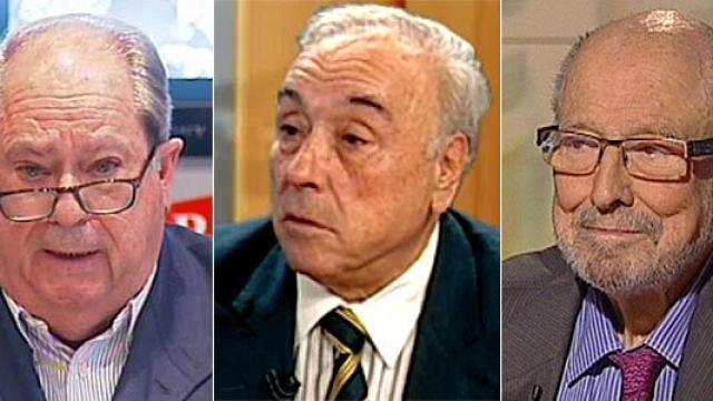 Lluís Prenafeta, Joan Hortalà y Francesc Sanuy