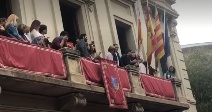 Inés Arrimadas este domingo en Les Corts / TWITTER