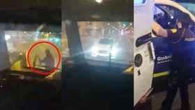 Tres imágenes de la actuación de los vigilantes del furgón blindado contra la banda de cacos / CG