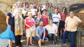 Representantes vecinales, de comerciantes e instituciones, en el Raval de Barcelona hoy / CG