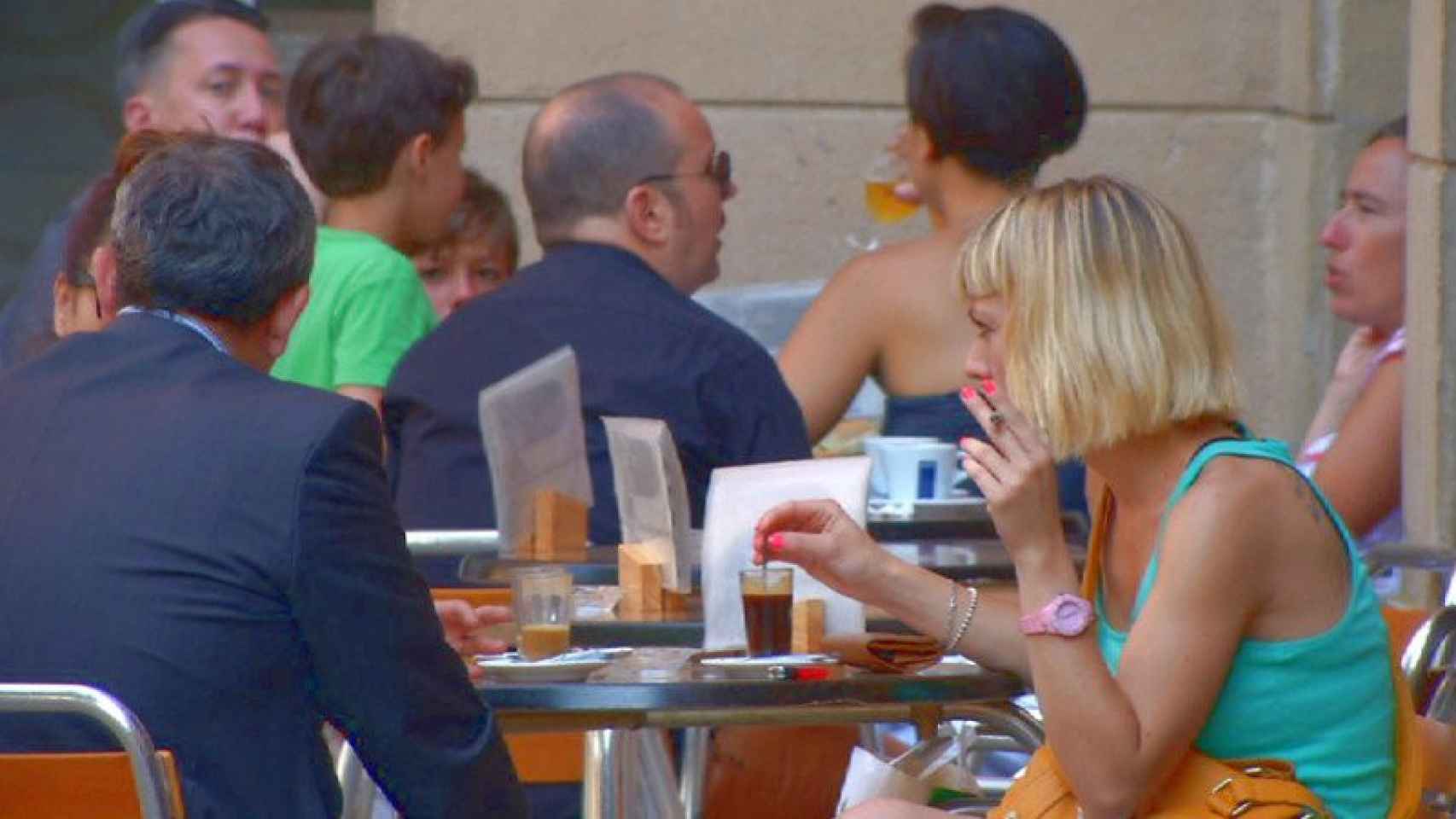 Terraza de un establecimiento de Barcelona.