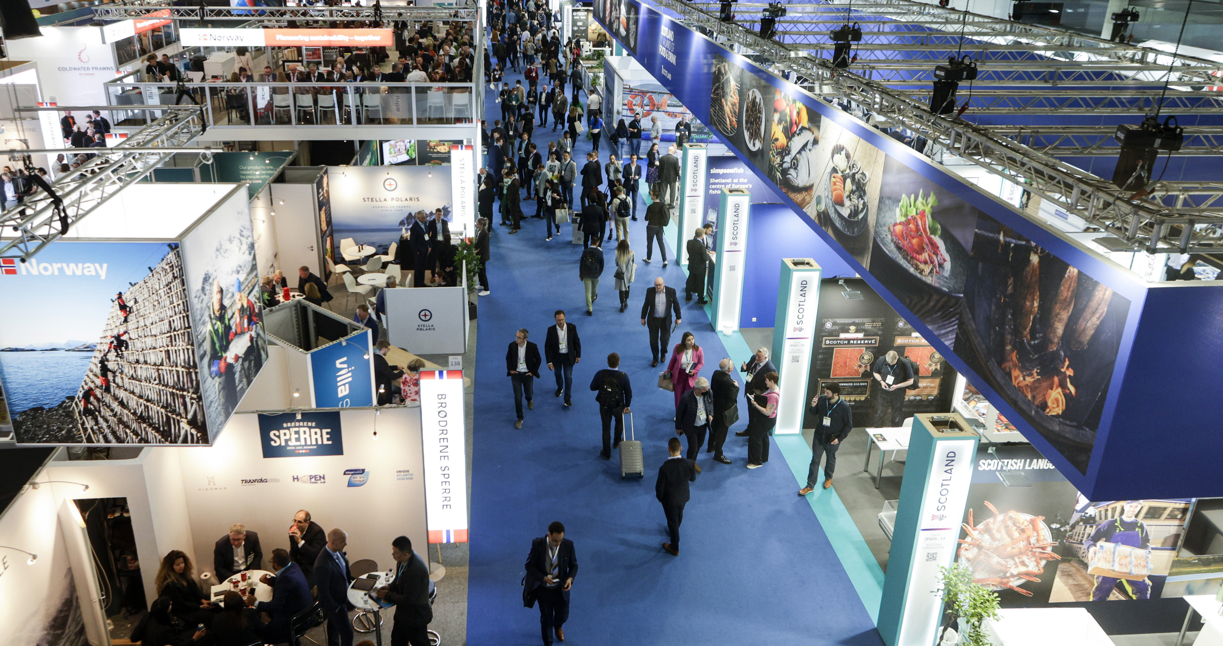  El Salón Seafood Expo Global/Seafood Processing Global, la feria de productos del mar más importante del mundo, se ha estrenado este martes en Barcelona con gran afluencia de público / EFE
