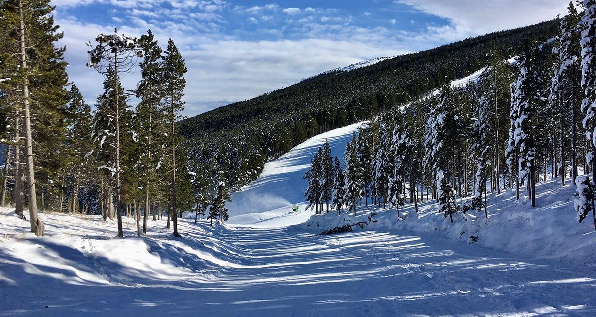 Una de las pistas de esquí de Port del Comte, afectada por el temporal de nieve / PORT DEL COMTE