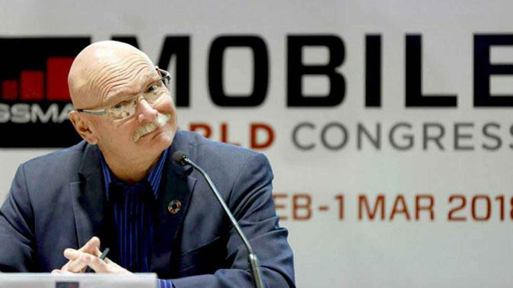 John Hoffman, consejero delegado y director de GSMA, una especie de patronal del móvil que organiza el MWC en Barcelona / EFE