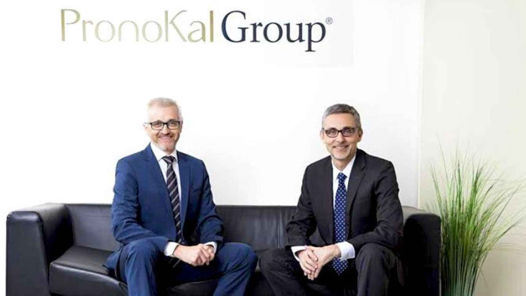 Joan Fondevila (i), consejero delegado de PronoKal Group, y Josep Maria Francés (d), 'country manager' de Iberia de la firma / PRONOKAL